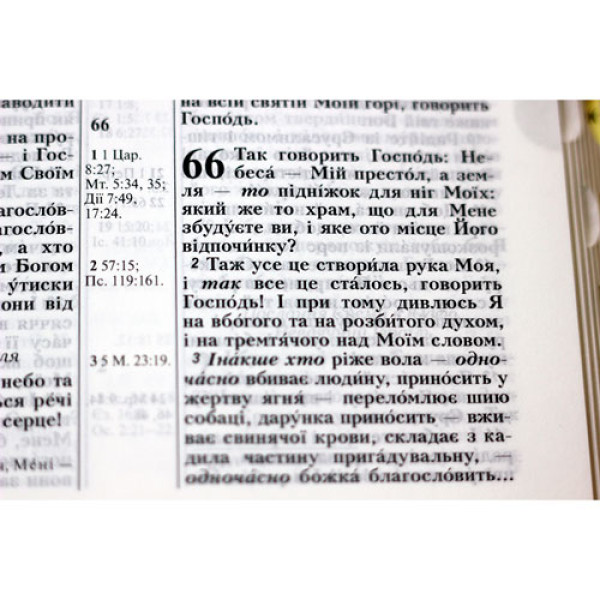 Біблія Огієнка, квітковий малюнок, застібка, 13х18 см