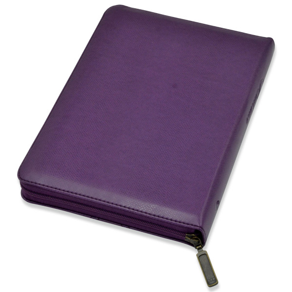 Библия, синодальный пер., фиолетовая, застежка, индексы, 14.5x20.5 см