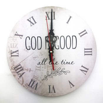Настенные часы «God is Good» (светлые)