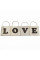 Настенное деревянное панно из 4 частей «LOVE» 10 х 9,5
