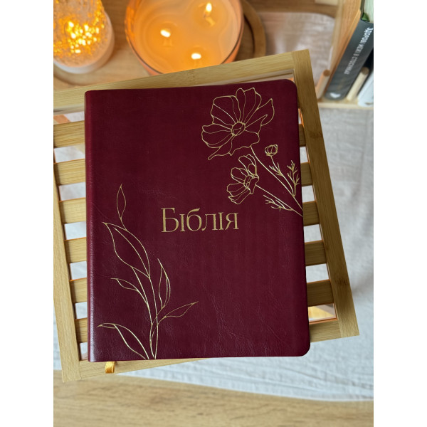 Біблія, сучасний перекл., з широкими полями, червона