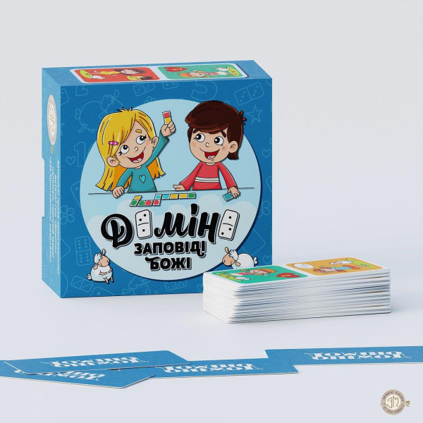 Детская игра «Домино. Заповеди Божьи» (на украинском языке)