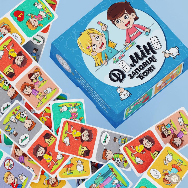 Детская игра «Домино. Заповеди Божьи» (на украинском языке)