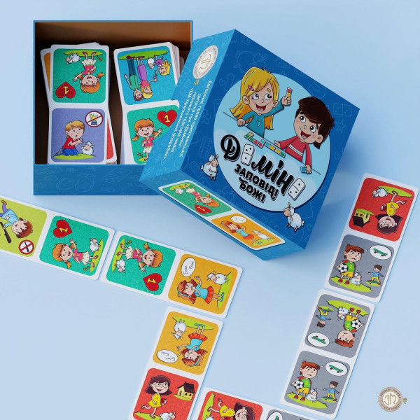 Детская игра «Домино. Заповеди Божьи» (на украинском языке)